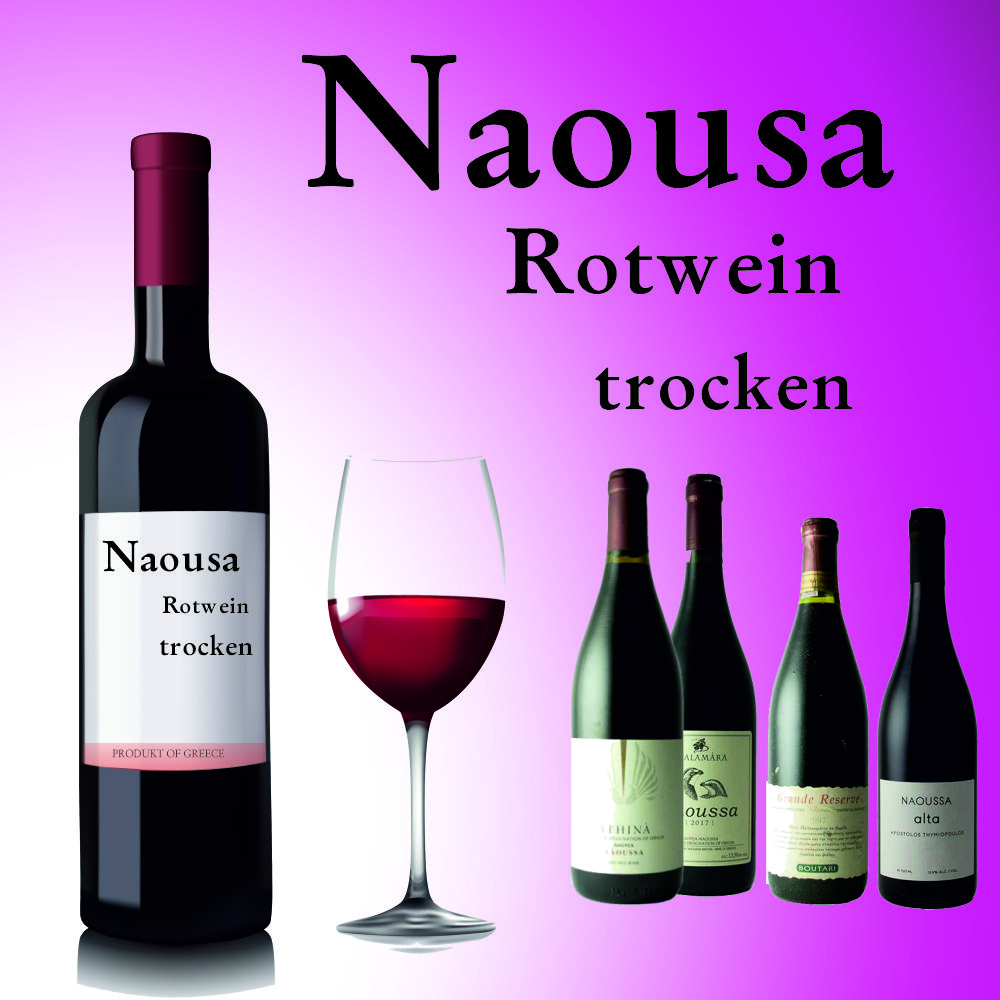 517. Naousa Rotwein trocken 0,5 L | Restaurant Fuchsrain
